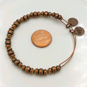 Alex and Ani Copper Tone Beaded Bracelet